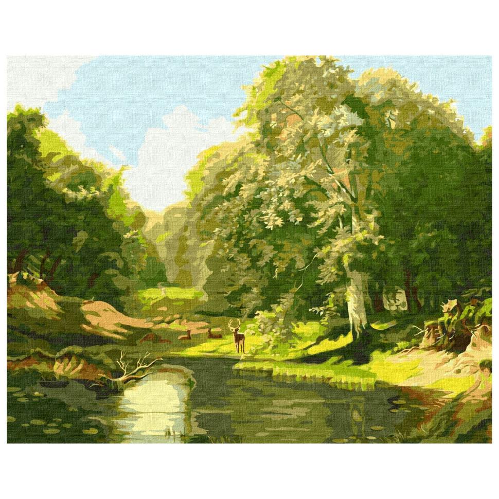 Картина по номерам Идейка Семья оленей 40x50 см (KHO2885)