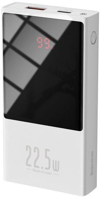 Повербанк Baseus Super Mini 20000mAh 22,5 W 5A с технологией QC3.0 + PD3.0 White