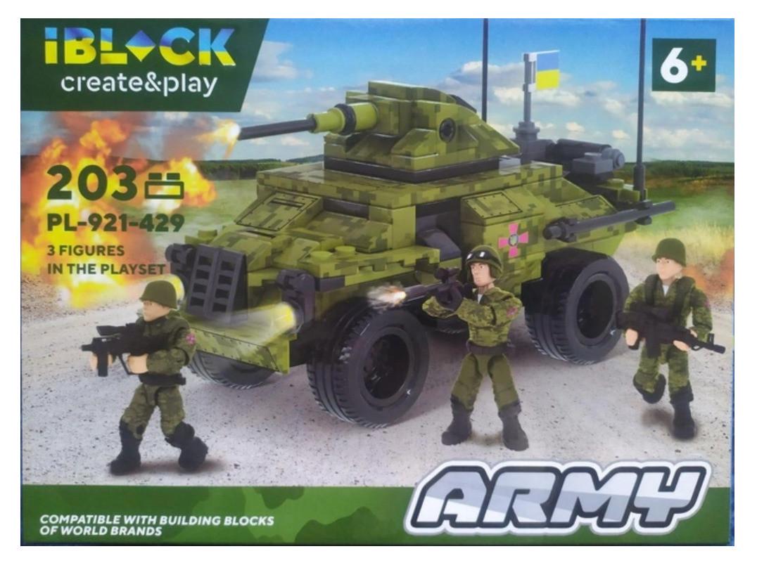 Конструктор Iblock Армия Командно-штабная машина 203 дет.