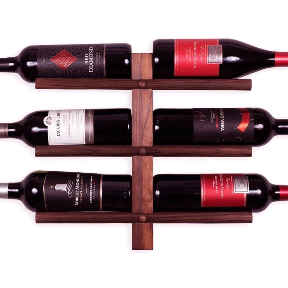 Полка для вина настенная из дерева Хоротоми Савоярди (ПНК-017415)