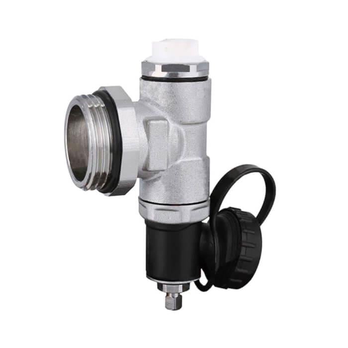 Конечный элемент коллектора с ручным клапаном DJOUL DJ90781А 1" Конечный элемент коллектора с ручным клапаном DJOUL DJ90781А 1"