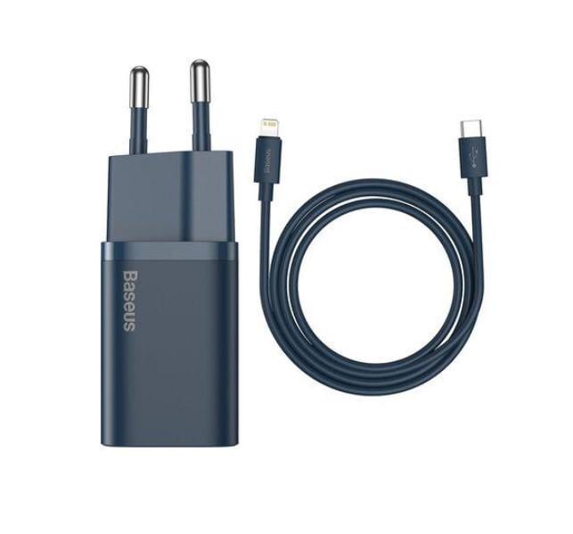 Зарядний пристрій Baseus Super Si 1 C 20 W with Simple Wisdom Data Cable Type-C 1 M B (9812543)