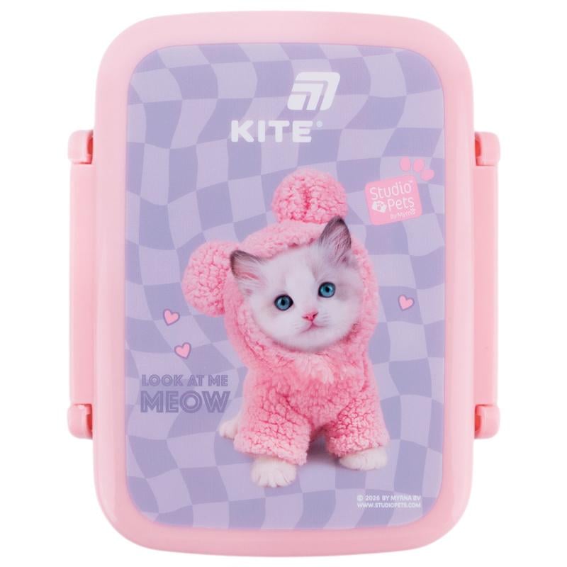 Ланчбокс для еды KITE Studio Pets с распределителем 420 мл (SP26-160)