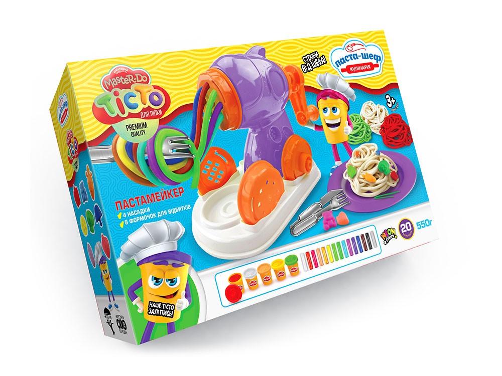 Набір креативної творчості Danko Toys Тісто для ліплення MASTER-DO Паста-шеф (TDM-16-01U)