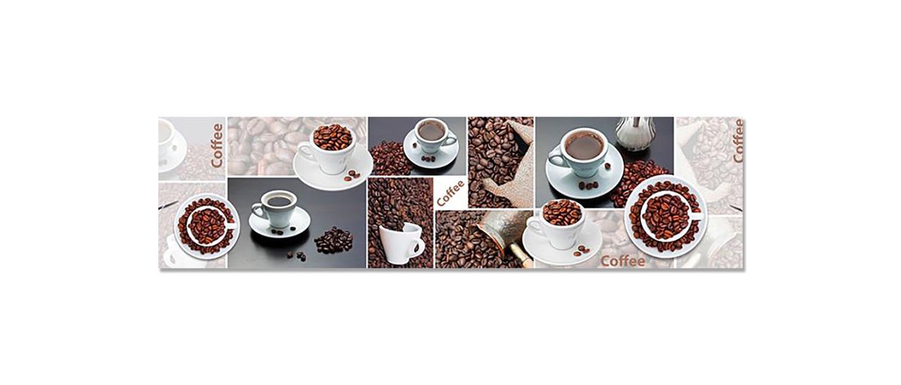 Наліпка вінілова на кухню Zatarga Кавовий колаж 650х2500 мм (1289776303)