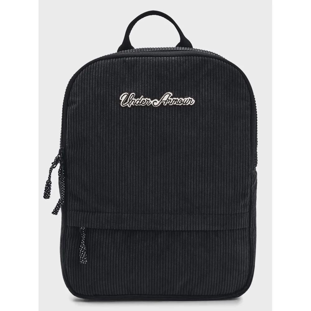 Спортивный рюкзак женский Under Armour Loudon Corduroy SM BP 10L 25x35,5x10 см Черный (1384676-001)