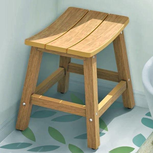 Табурет для ванной из дерева Эситен Сиена (ТВН-010605)