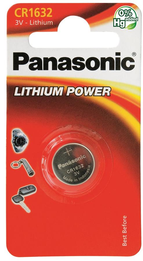 Батарейки Panasonic CR1632 3V 1 шт. (CR-1632EL/1B)
