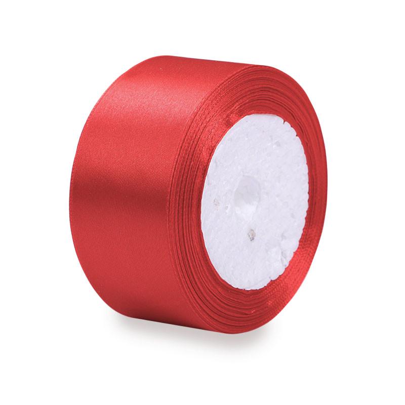 Лента декоративная для упаковки подарков Lesko 4 см Red Лента декоративная для упаковки подарков Lesko 4 см Red