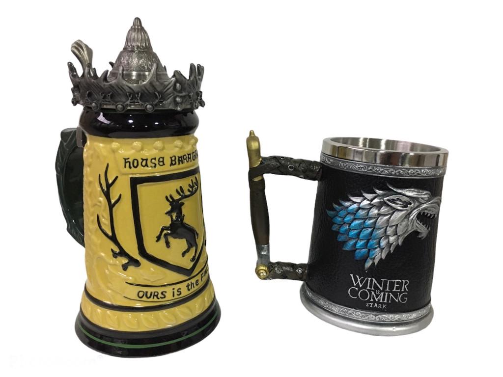 Подарочный набор кружка House Герб Баратеонов Игра Престолов и Winter Is Coming Stark 650/600мл - фото 2
