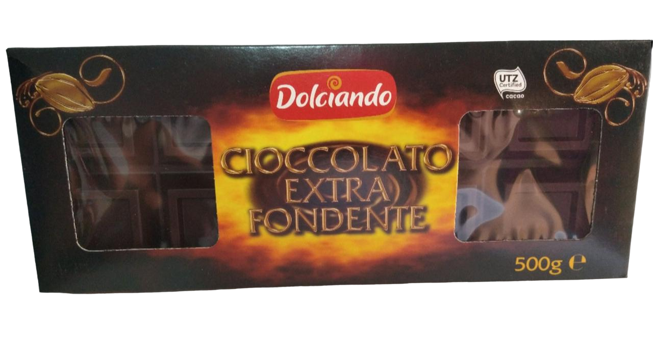 Чорний шоколад Dolciando 500 г Чорний шоколад Dolciando 500 г