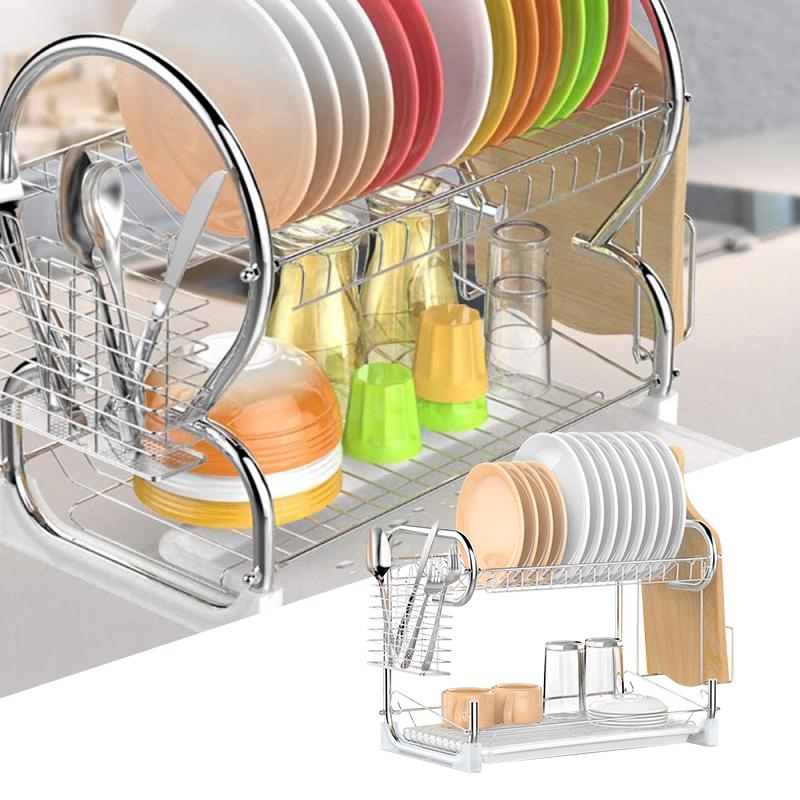 Сушарка для посуду Kitchen Storage металева - фото 8 Сушарка для посуду Kitchen Storage металева - фото 8