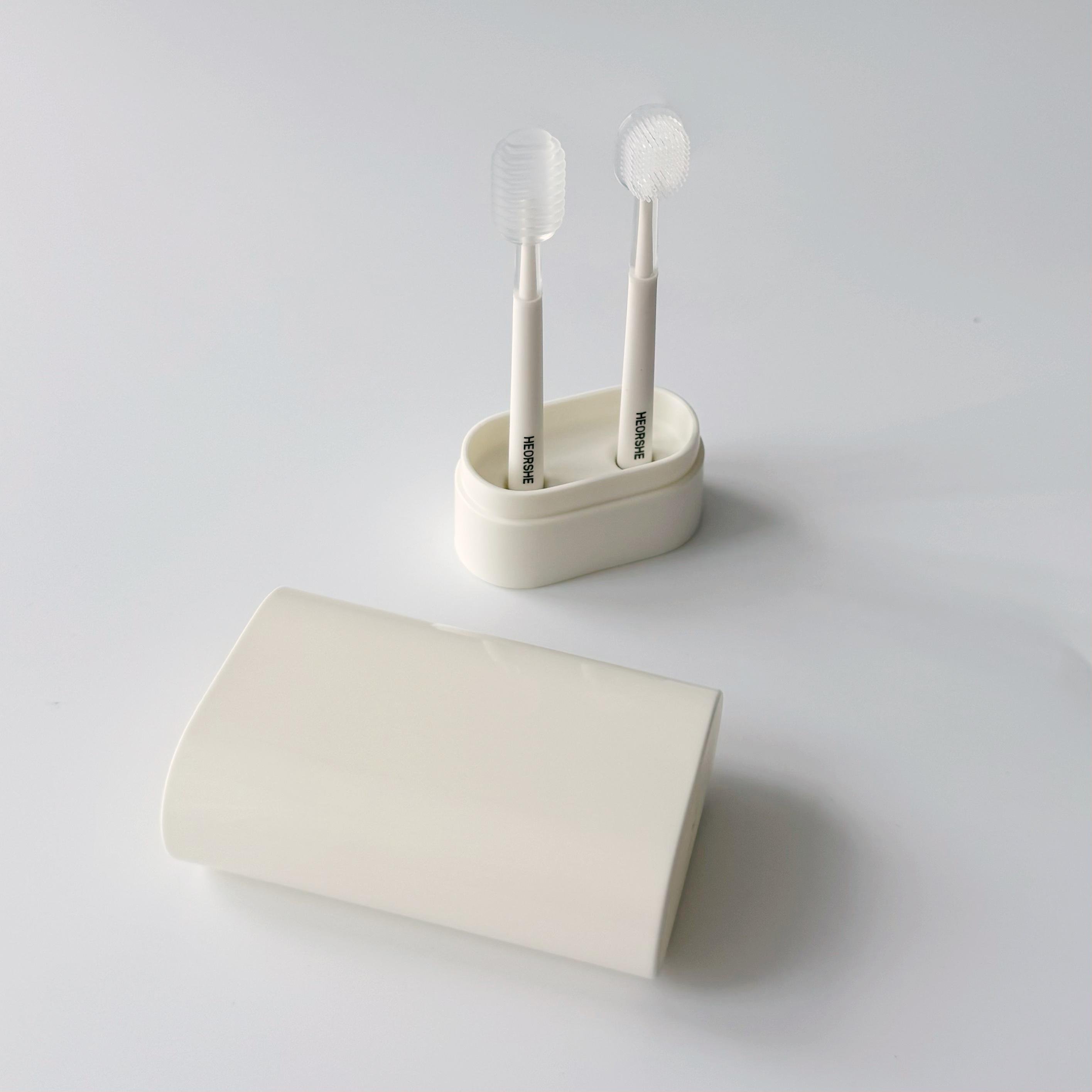 Набор силиконовых зубных щеток HEORSHE Baby Oral-Care - фото 3