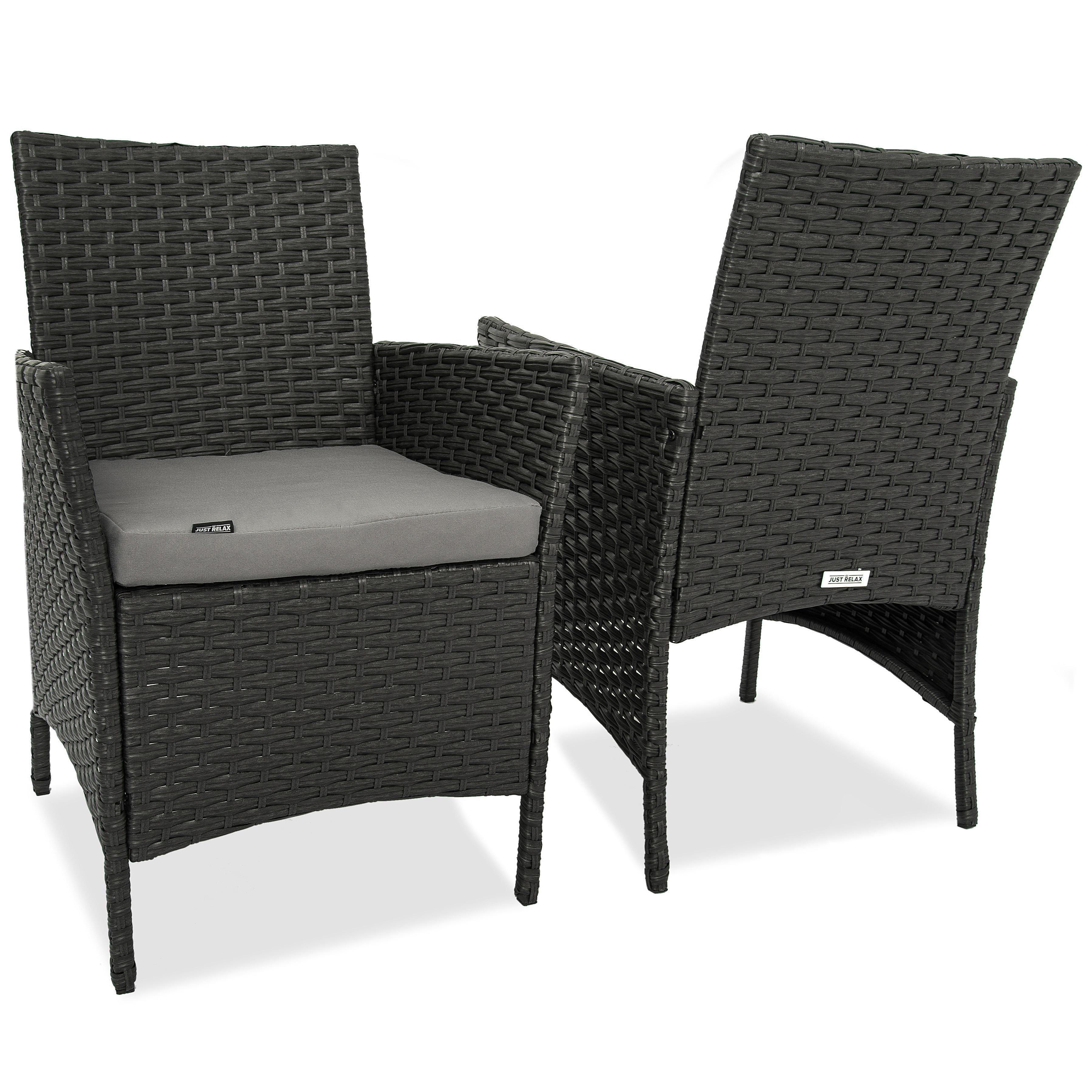 Кресло садовое Just Relax Classic для улицы из ротанга Графитовый Кресло садовое Just Relax Classic для улицы из ротанга Графитовый