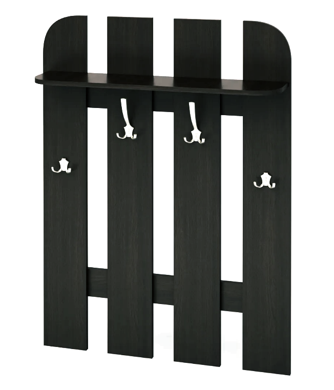 Вешалка-щит для одежды из дерева Тиес Венге (ВЛТ-000512)