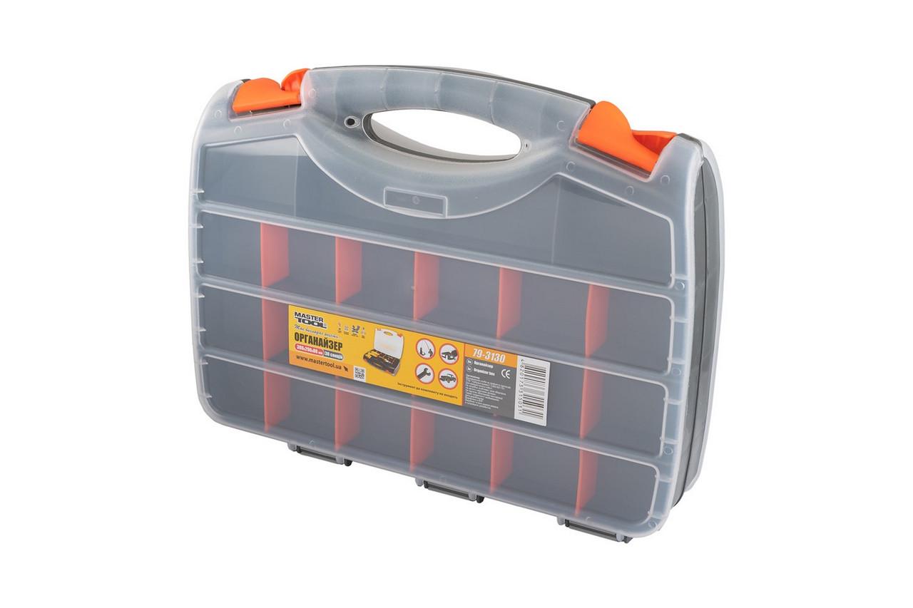 Органайзер двосторонній з ручкою 15" 380х290х80 мм 30 секцій - фото 2 Органайзер двосторонній з ручкою 15" 380х290х80 мм 30 секцій - фото 2