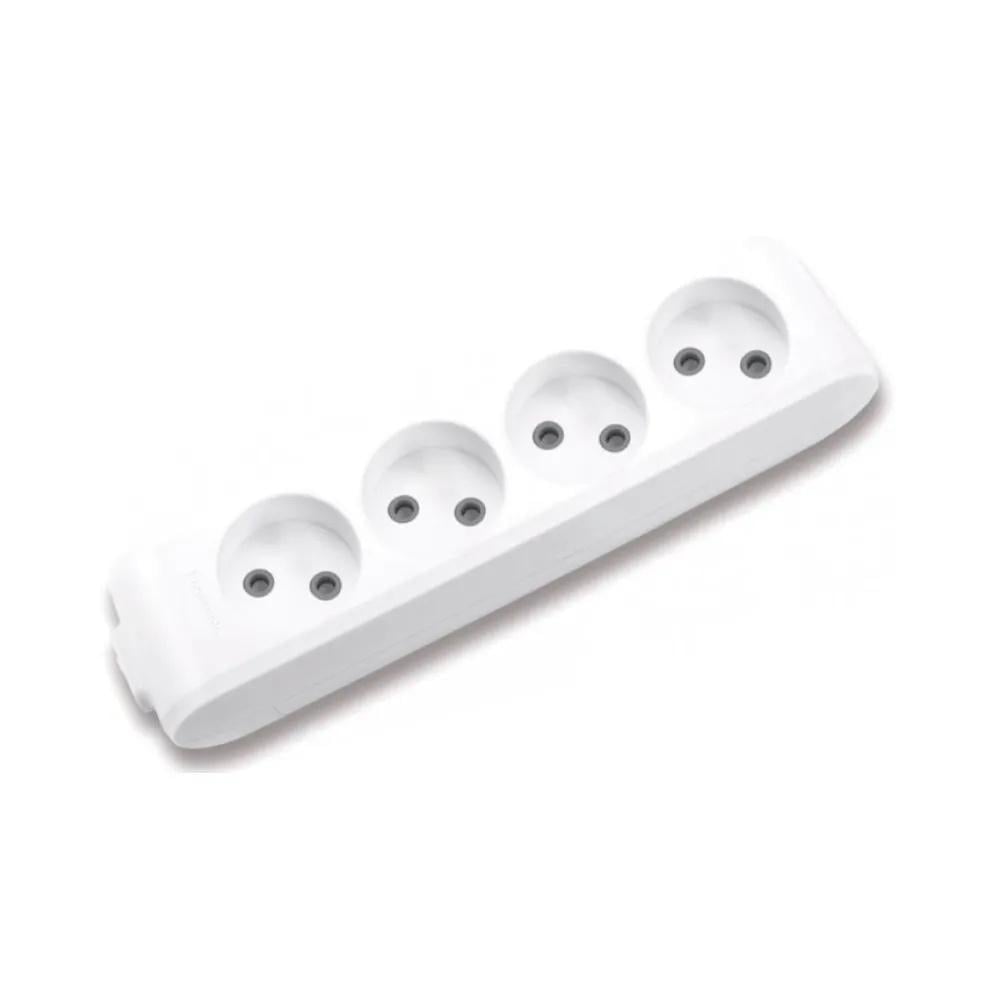 Колодка Panasonic X-tendia 4 гнезда с защитными шторками Серый (28688515) Колодка Panasonic X-tendia 4 гнезда с защитными шторками Серый (28688515)