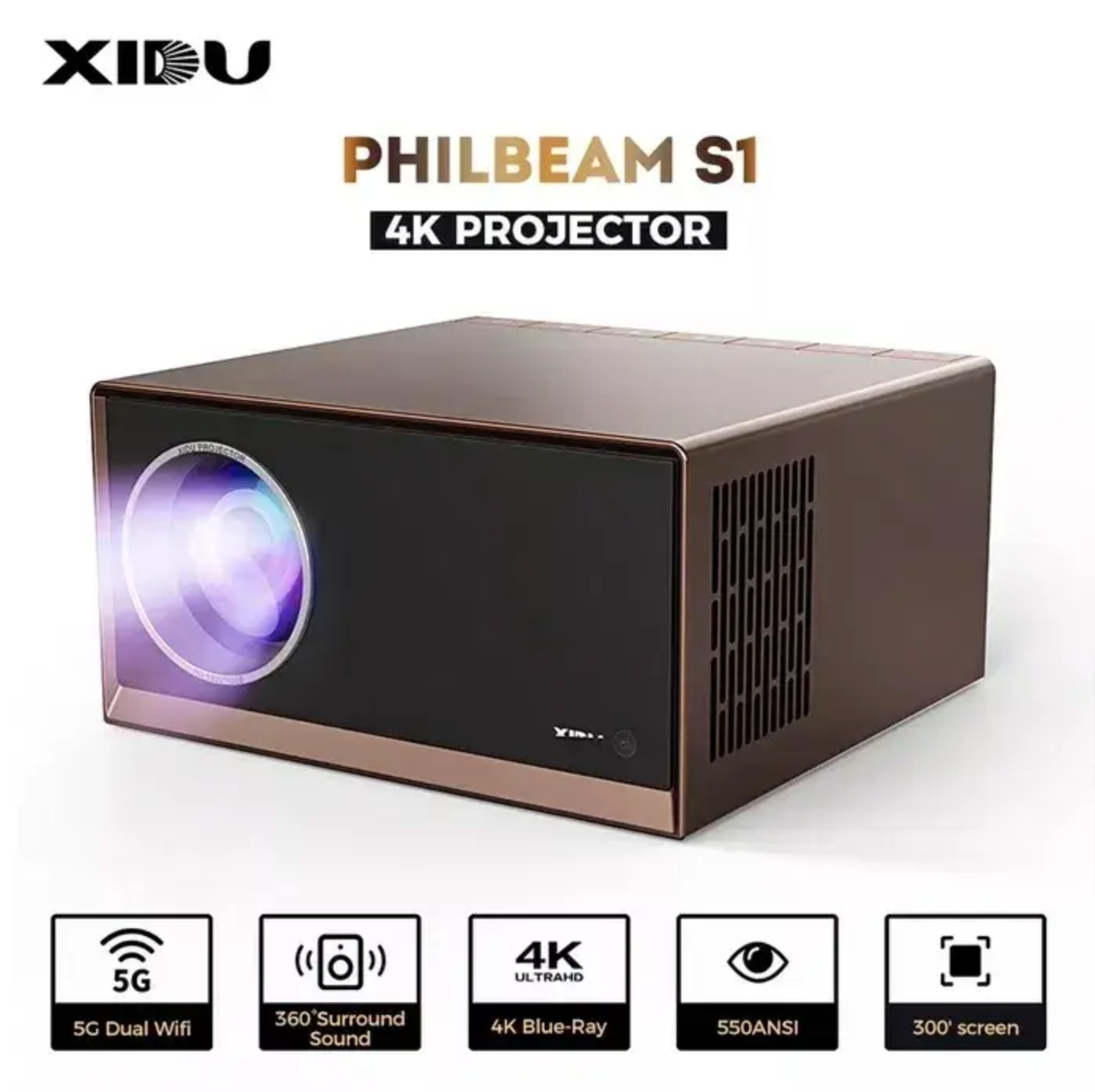 Проектор Xidu Philbeam S1 4К 12000 lm - фото 2 Проектор Xidu Philbeam S1 4К 12000 lm - фото 2