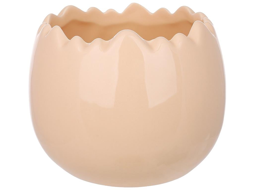 Кашпо фарфоровое в форме яйца 11х9 см Персиковый (BDI-495-489) - фото 1 Кашпо фарфоровое в форме яйца 11х9 см Персиковый (BDI-495-489) - фото 1
