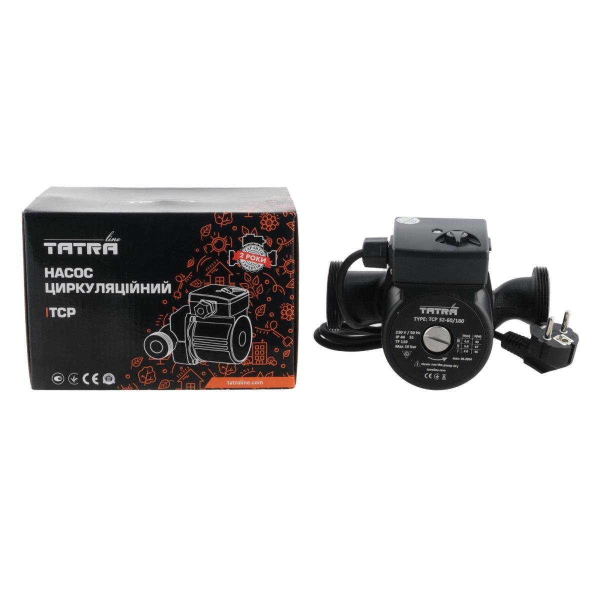 Насос циркуляционный Tatra Line TCP 32-60/180 с кабелем (SW-95331) - фото 3 Насос циркуляционный Tatra Line TCP 32-60/180 с кабелем (SW-95331) - фото 3