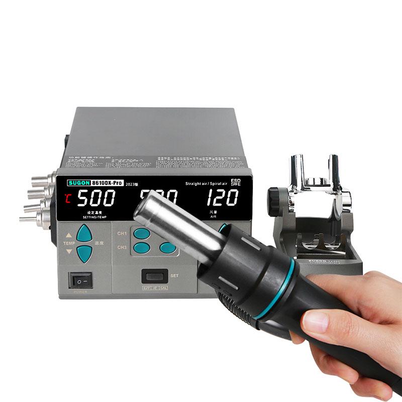 Паяльник термоповітряний SUGON 8610DX Pro фен/100-500 °С/120 л/хв/4 канали пам'яті/1000 Вт - фото 5 Паяльник термоповітряний SUGON 8610DX Pro фен/100-500 °С/120 л/хв/4 канали пам'яті/1000 Вт - фото 5