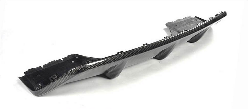 Диффузор заднего бампера DDCarbon Карбон V2 M-Sport DDCarbon для BMW X6 F-16 2014-2019 гг. натуральный карбон (137076)