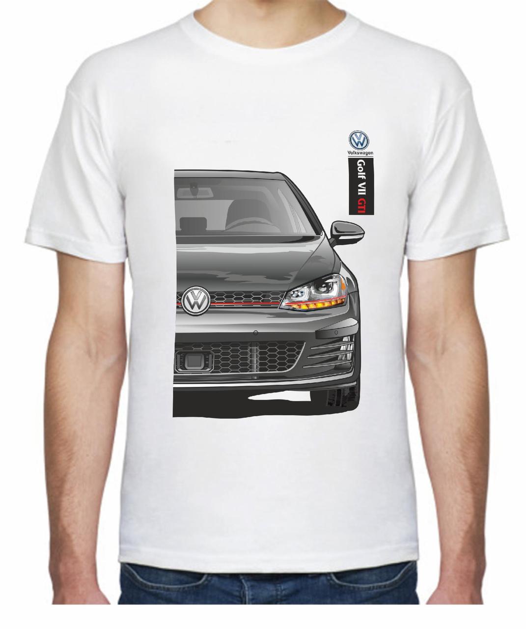 Футболка мужская Avtolife Volkswagen Golf VII GTI FR 107407 XL Белый (2494945770)