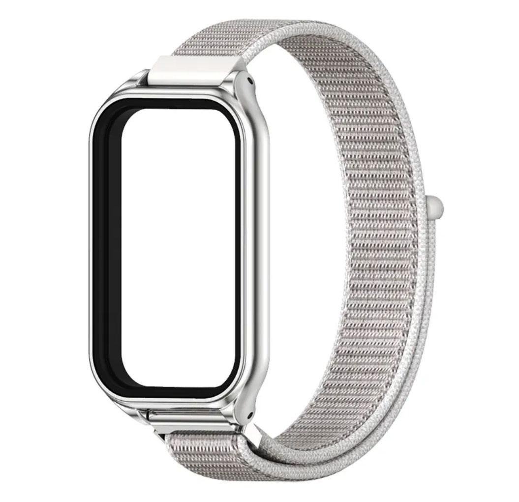 Ремешок нейлоновый Mijobs для фитнес браслета Xiaomi Redmi Smart Band 2 Silver (1839790426)