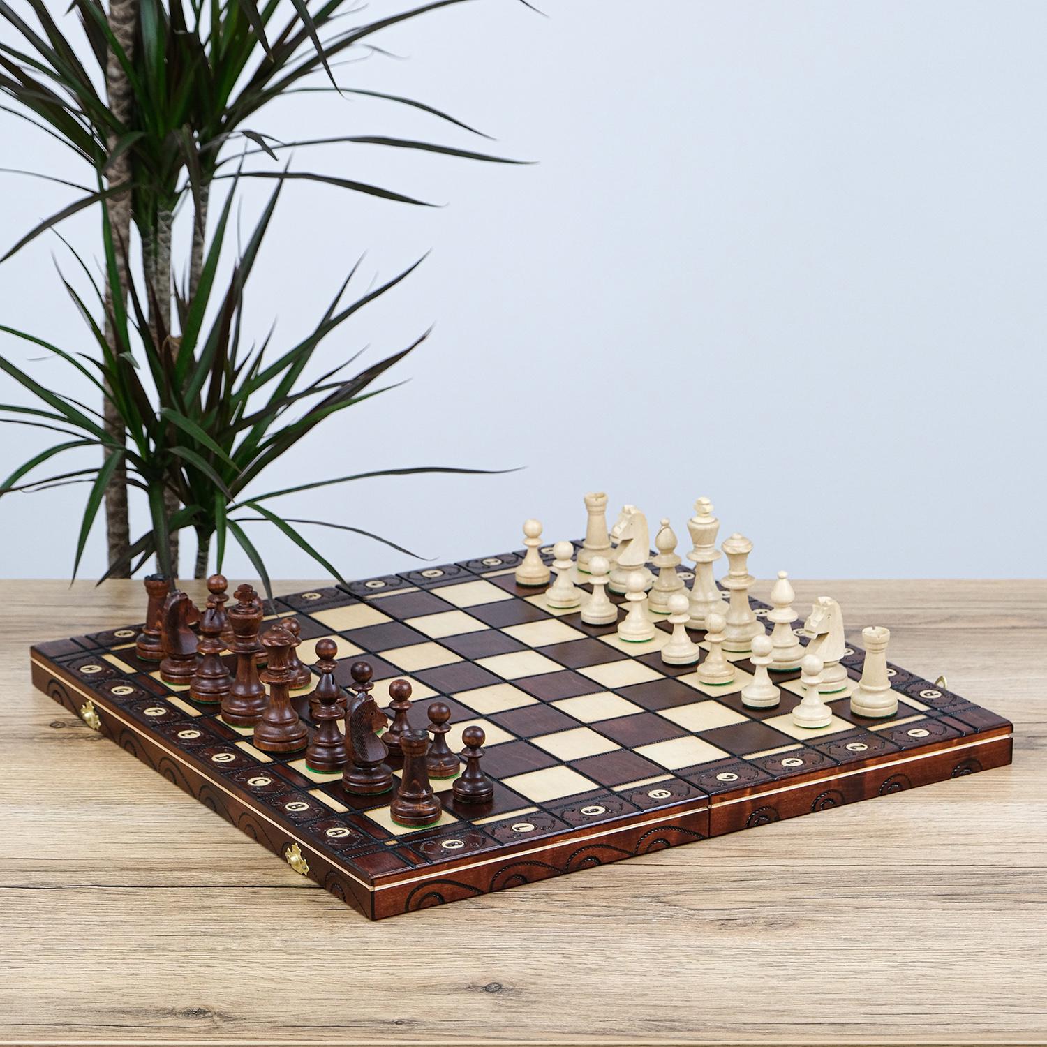 Шахматы резные Гранд Презент КОНСУЛ 490х490 мм (СН 135)