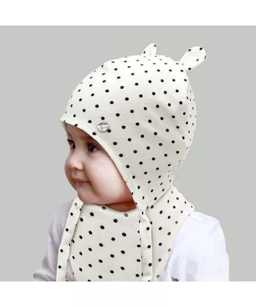 Комплект шапка и шарф детский Elf Магда р. 42 Молочный (OK001903)