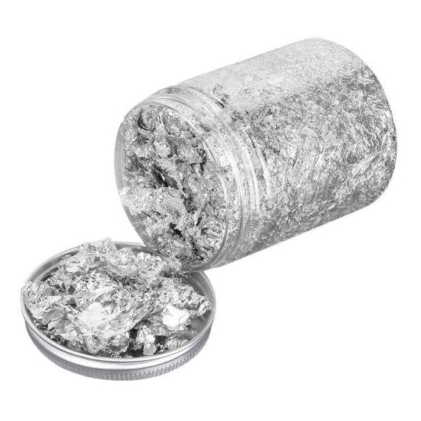 Поталь в хлопьях для декорирования 15 г Серебристый (Flake-15-S)