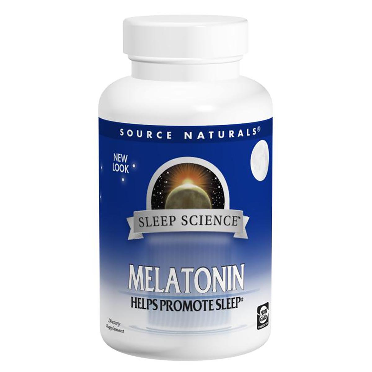 Мелатонин Source Naturals Sleep Science 1 мг со вкусом апельсина 100 таблеток для рассасывания (SN0706) - фото 1