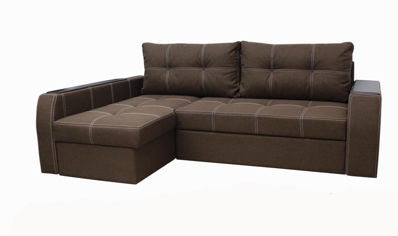 Диван кутовий Garnitur.plus Барон 95х250х100 см Коричневий (DP-2)