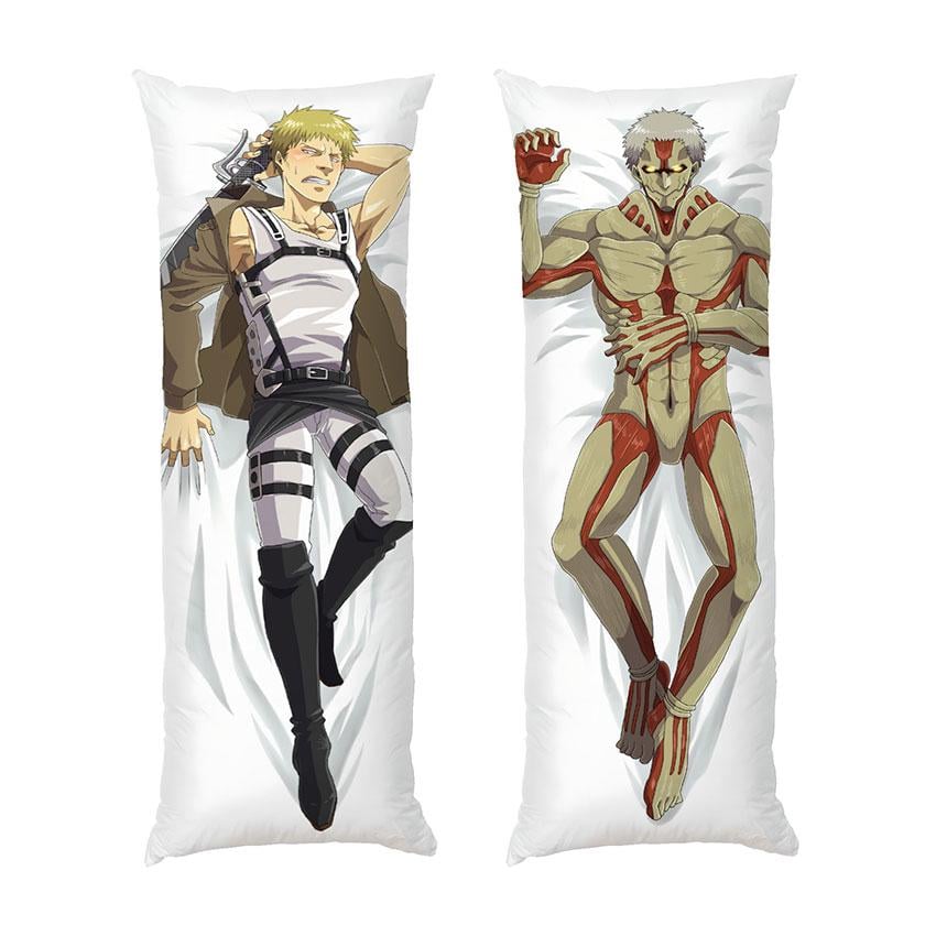 Подушка дакимакура Attack on Titan Reiner Braun габардин 140х45 см