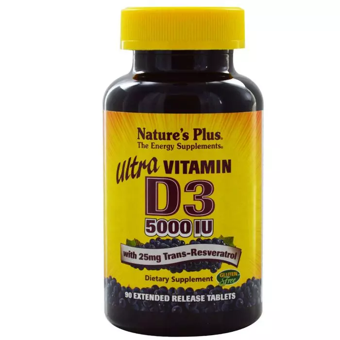 Ультра витамин D3 Nature's Plus 5000 МЕ 90 таблеток (NTP1045)