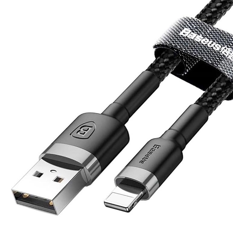 USB кабель BASEUS Lightning cafule 2A 3 м Black - фото 2