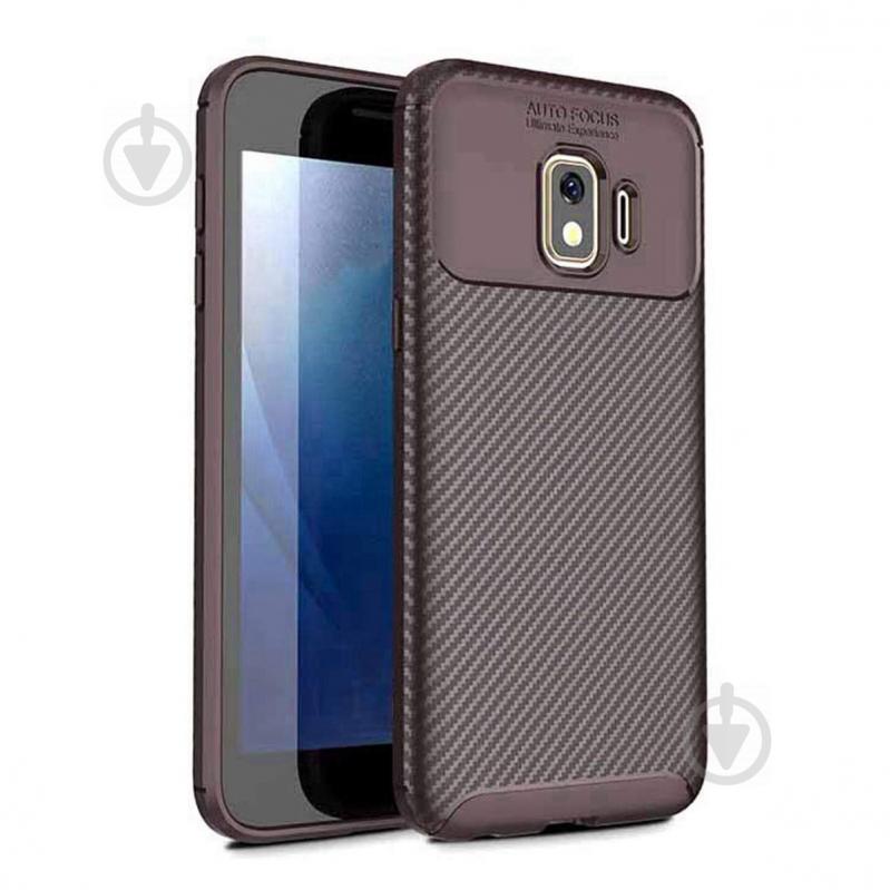 Чехол Carbon Case Samsung J260 Galaxy J2 Core Коричневый (hub_mWNA93163)