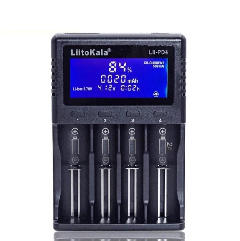 Зарядний пристрій для акумуляторних батарей LiitoKala Lii PD4 універсальний на 4 слоти (33332579)