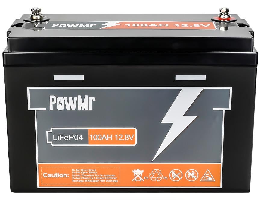 Аккумулятор PowMR LifePO4 Deep Cycle 1,28 kWh 100 Ah 12,8V (00050)