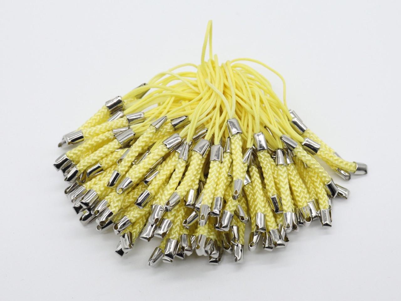 Шнурок основа под брелок для телефона 78 мм 100 шт. Желтый (640142506)