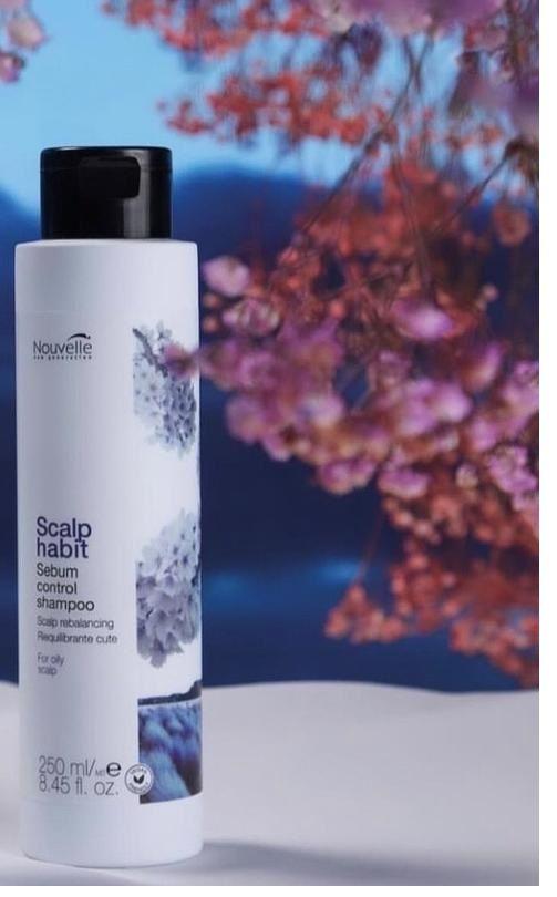 Шампунь Nouvelle Scalp Habit Sebum Control Shampoo нормализующий для жирной кожи головы 250 мл - фото 2