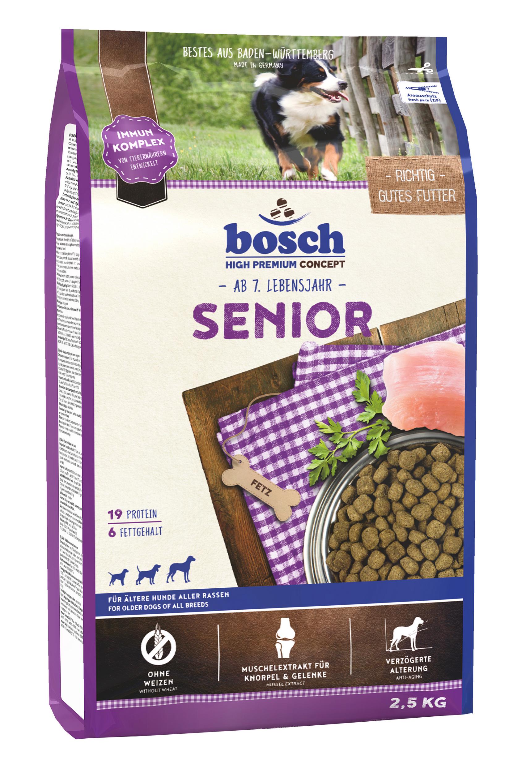 Сухой корм для собак Bosch Senior 2,5 кг