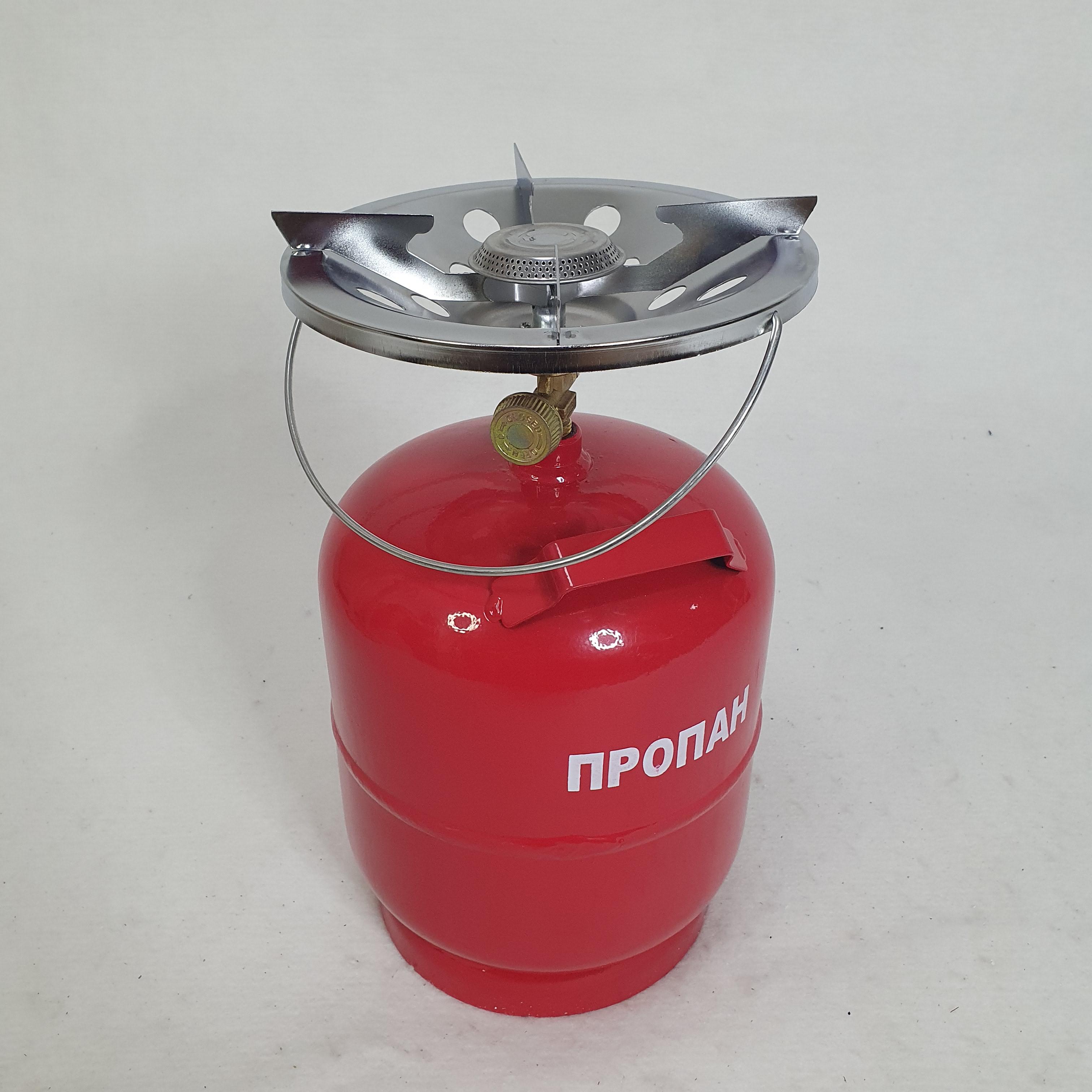 Баллон газовый туристический 2200 Вт с горелкой 8 л (BG-08) - фото 8