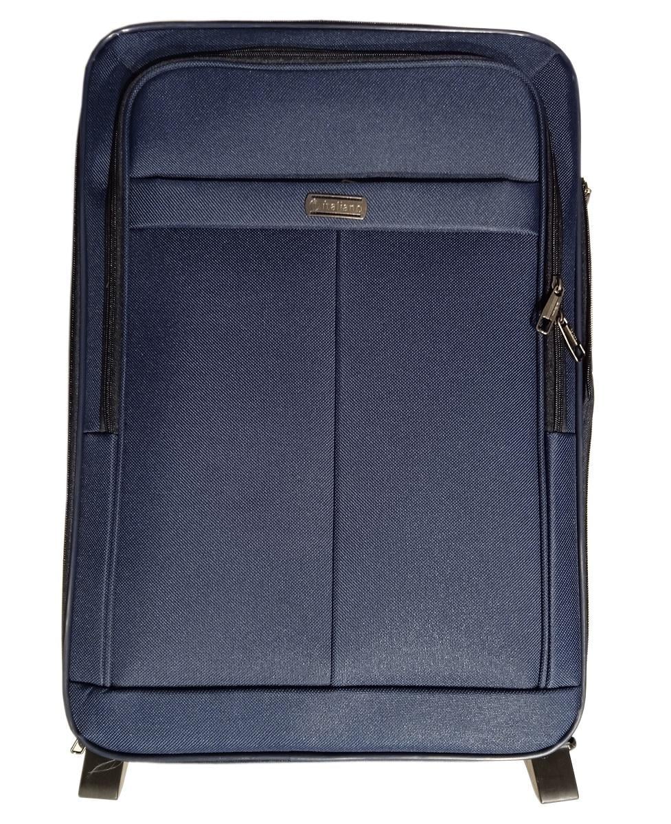 Чемодан тканевый ITALIANO 28A средний 2 колеса Темно-синий (Mt00011)