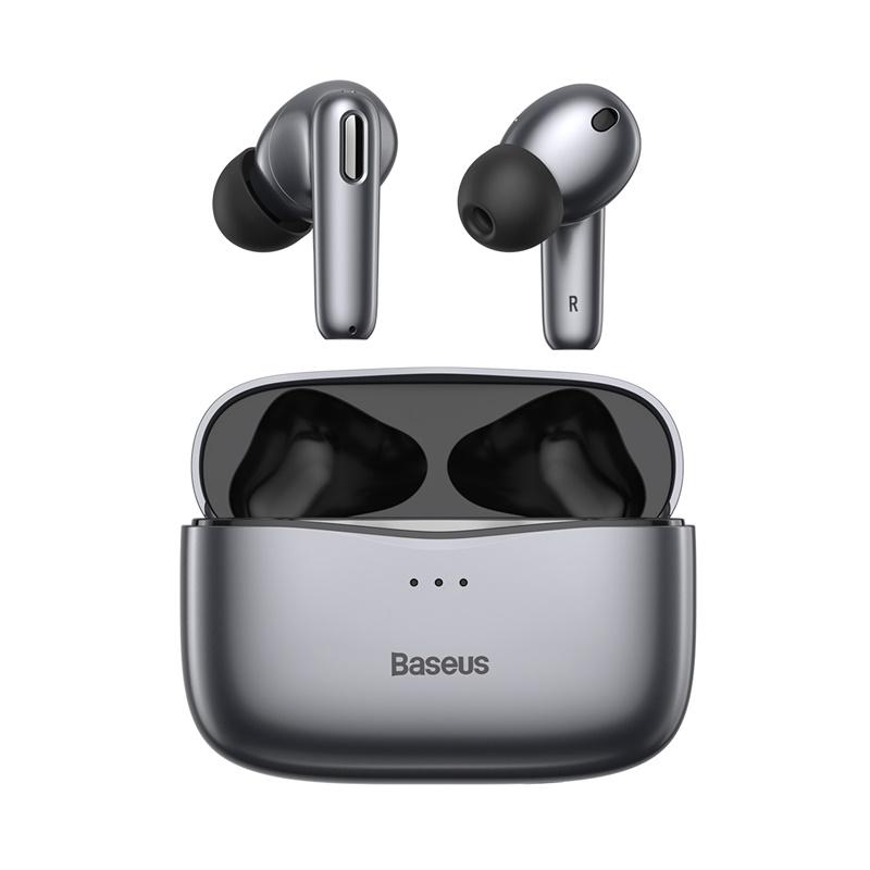 Навушники бездротові Baseus Simu ANC True Wireless Earphones S2 42/480 mAh Сірий (NGS2-0G) - фото 3