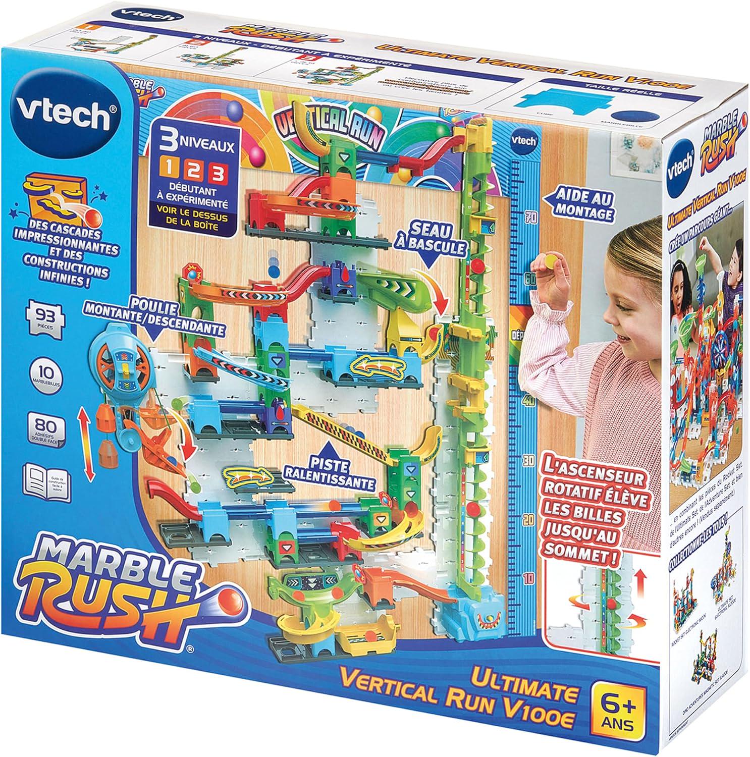 Конструктор развивающий лабиринт VTech Marble Rush Ultimate Vertical Run V100E 93 дет. 10 шариков от 4 лет (SKU-325)