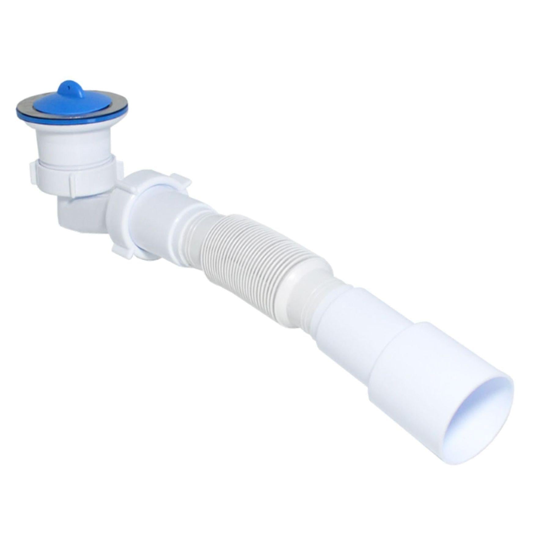 Сифон Waterstal SE 3860 для душевого поддона 1 1/2” низкий с гофрой 32х32/40/50 (000017414)
