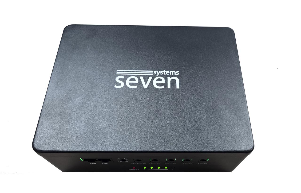 ДБЖ SEVEN Systems UPS-7960 60W LiFePO4 з регулюванням вихідної напруги Black - фото 2