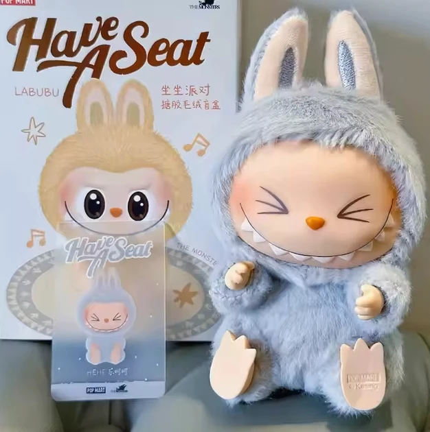 Сюрприз Pop Mart Labubu Монстри 15 см Серый - фото 2 Сюрприз Pop Mart Labubu Монстри 15 см Серый - фото 2