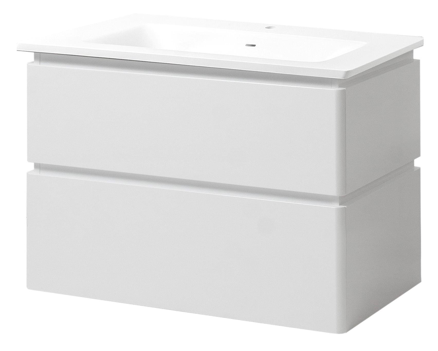 Тумба ЮВВИС Лион ТПБ-2 Д с умывальником Квадро 100 см Белый (25295589)